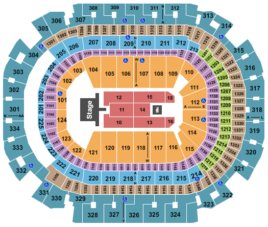 American Airlines Center New Edition Seating Chart
