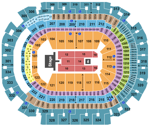 American Airlines Center New Edition Seating Chart